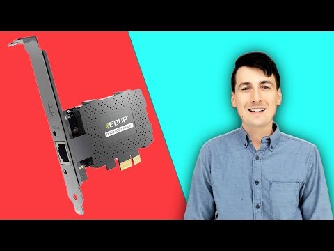 kartu ethernet yang dipasangkan ke dalam slot tambahan komputer untuk